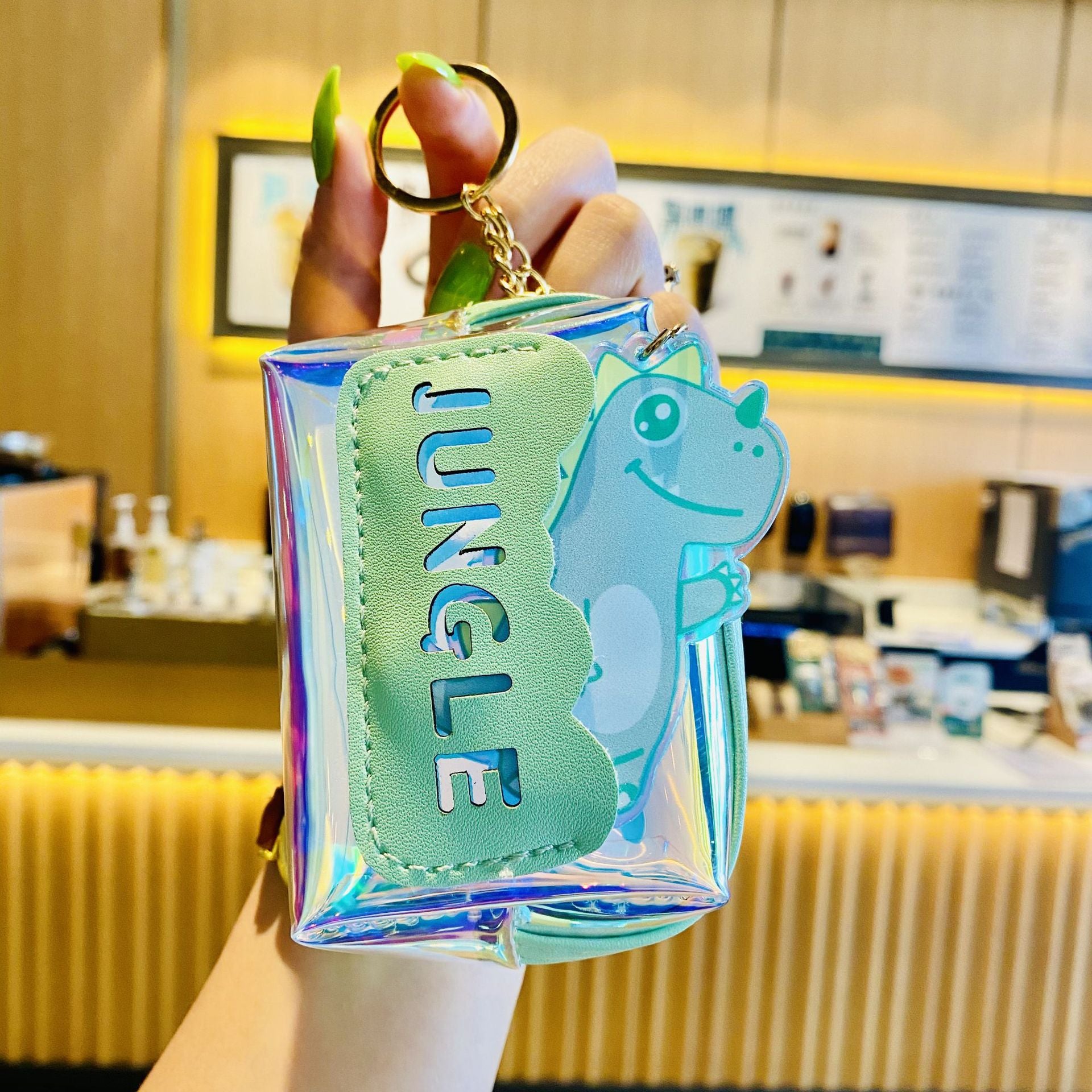Wholesale PU Dinosaur Storage Coin Key Card